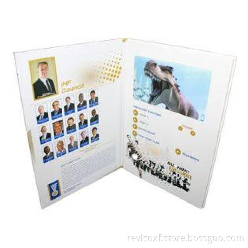 Electronic multimedia LCD Video Brochure , automatic video